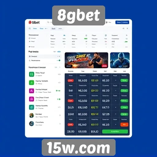 Exploração da interface do usuário do 8gbet